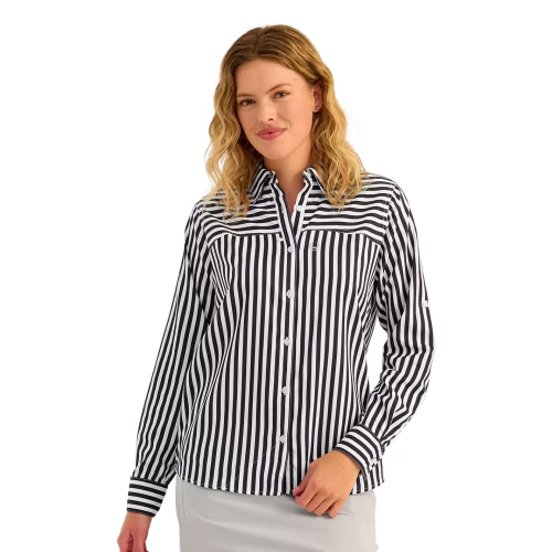 New! Huk Tide Point Novelty Long-Sleeve Shirt for Ladies