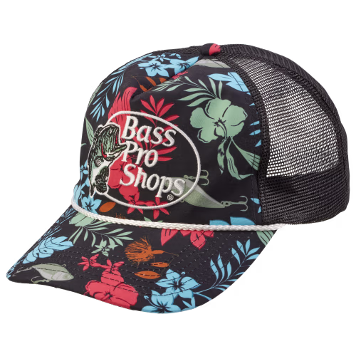 New! Bass Pro Shops 5-Panel High-Profile Mesh-Back Cap