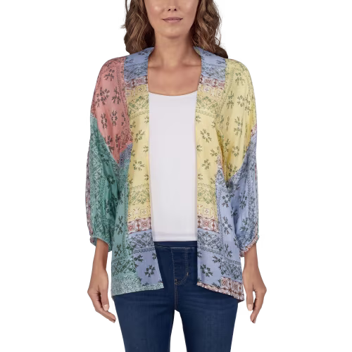 New! Natural Reflections Catalina Tiles Kimono for Ladies