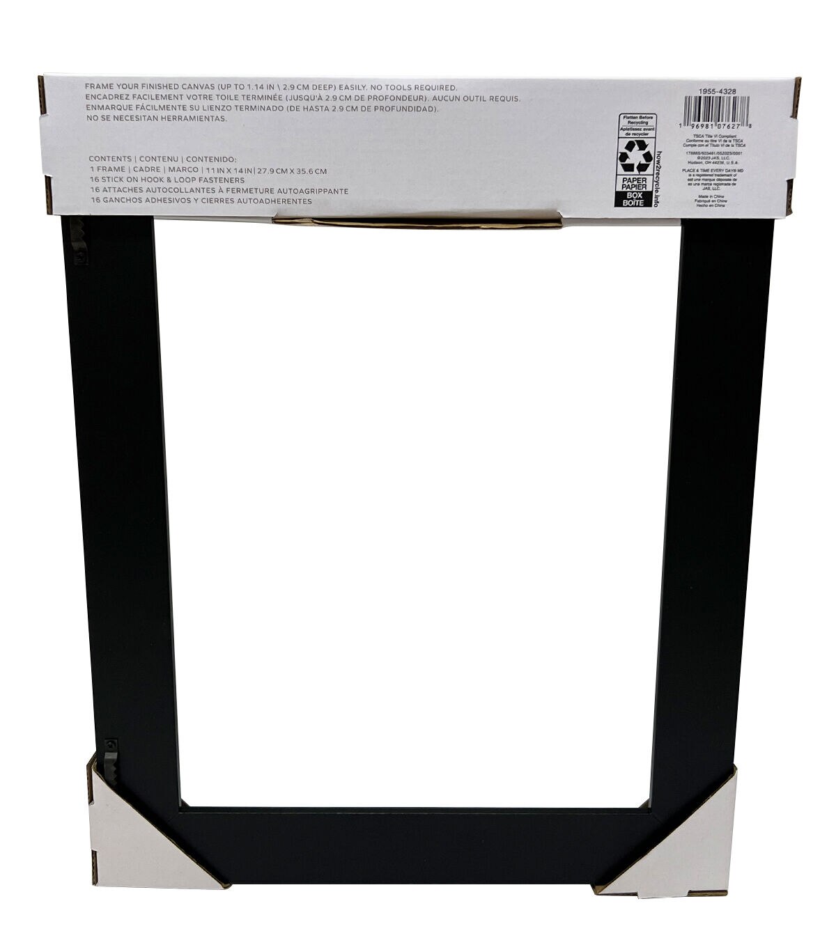 11 x 14 Black Canvas Float Frame by Place & Time