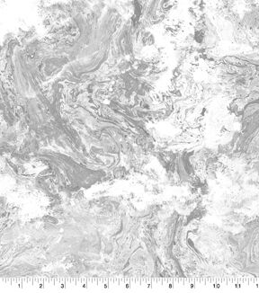 Springs Creative 108 Wide Marble Gray Preimum Cotton Fabric
