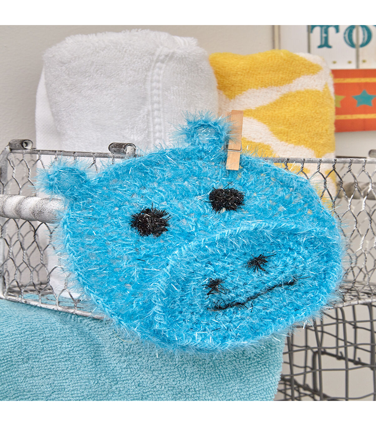 Red Heart Scrubby Sparkle 174yds Worsted Polyester Yarn