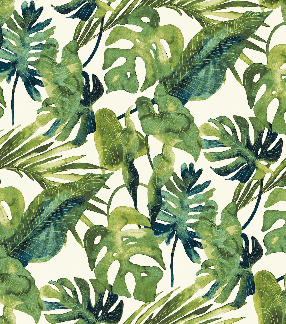 Tommy Bahama 20.5' x 18' Aloe Falling Fronds Peel & Stick Wallpaper
