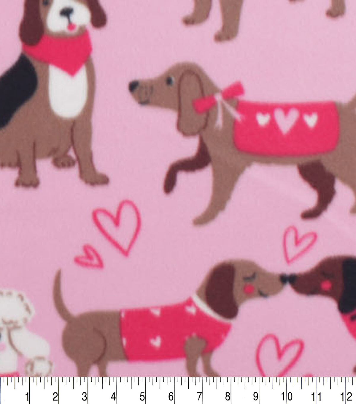 Love Dogs Blizzard Fleece Fabric