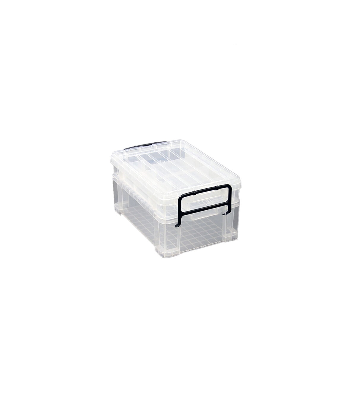 21 x 3 Stackable Durable Plastic Storage Bin With Lid by Top Notch