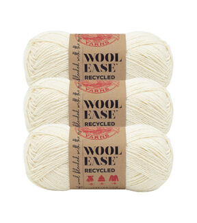 Lion Brand Wool-Ease 196yds Worsted Recycled Yarn 3 Bundle