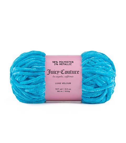 Juicy Luxe Velour Sparkle 107yds Bulky Polyester Blend Yarn