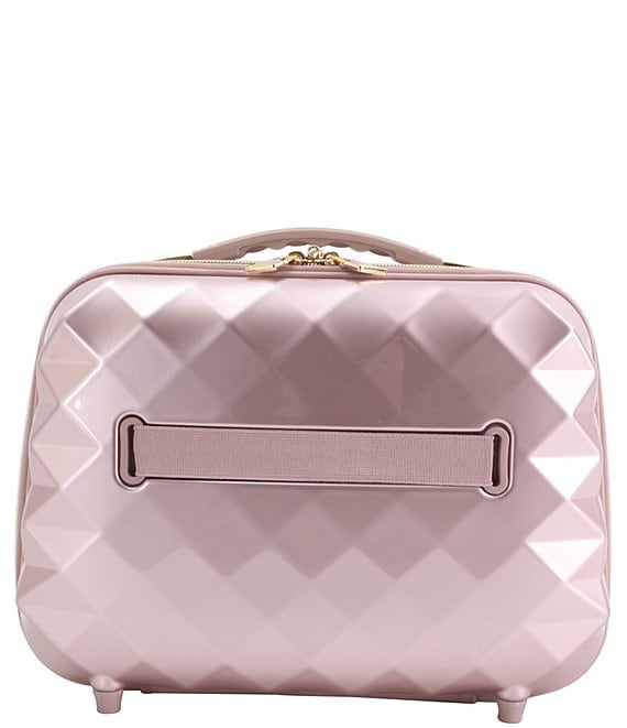 Savoir Collection Quilted with Floral Strap Travel Beauty Case