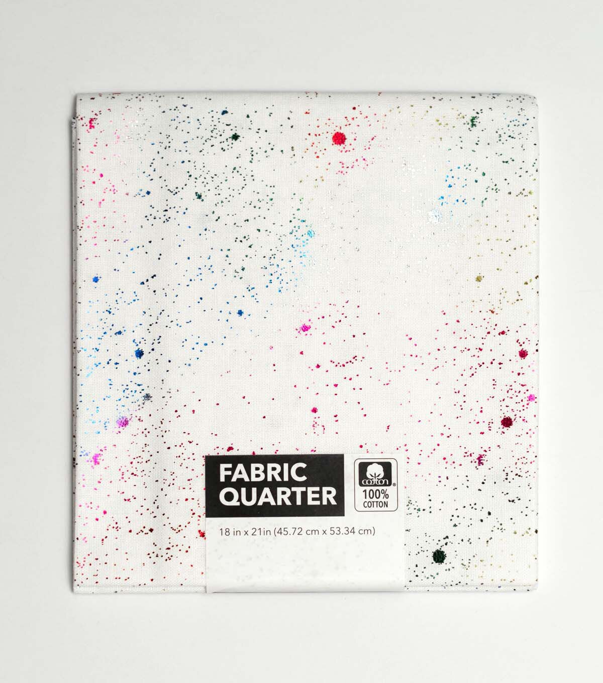 18 x 20 Hologram Glitter Cotton Fabric Quarter 1pc by Keepsake Calico
