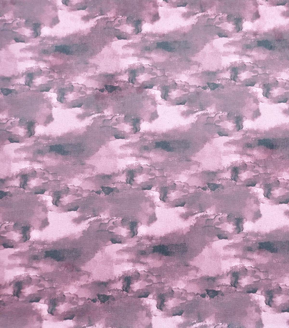 Dark Pink Watercolor Blender Cotton Fabric by Keepsake Calico