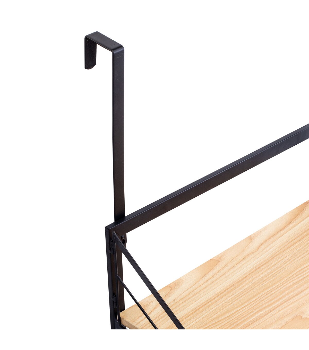 Honey Can Do 24 x 31 Black Wall Mounted Drying Rack With Shelf