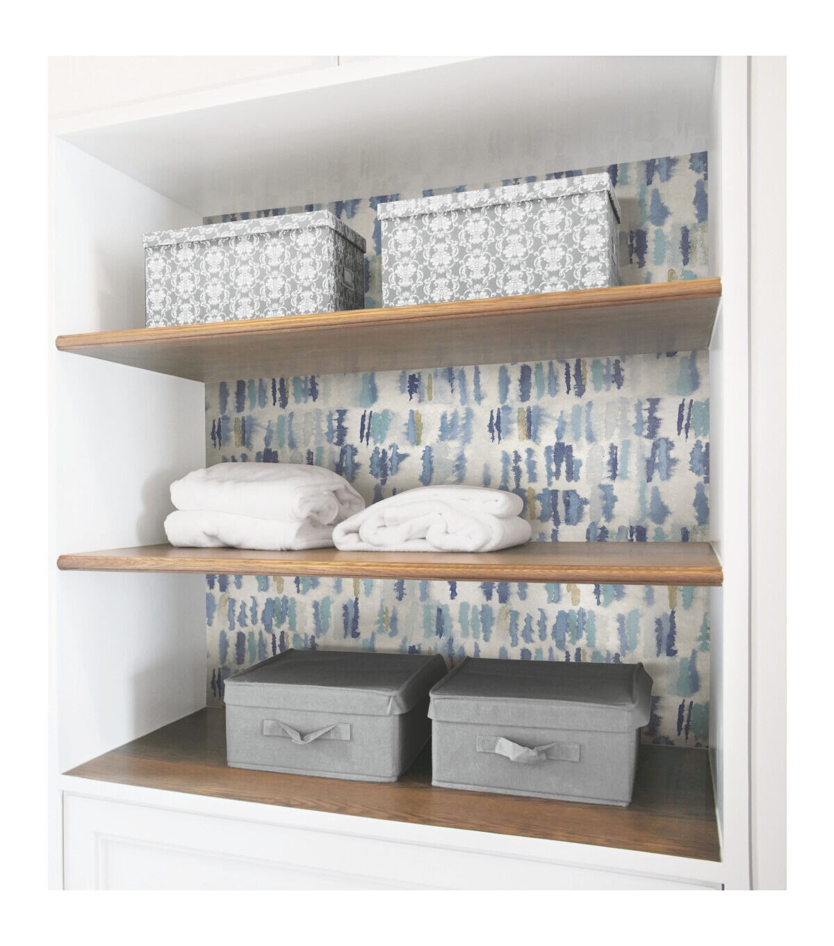 Tamara Day Watercolor Blue Peel & Stick Wallpaper By Roommates