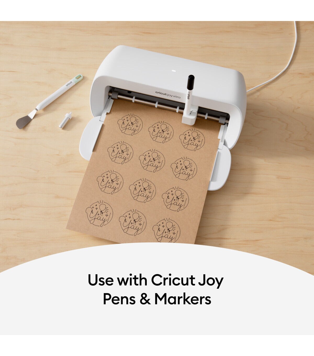 Cricut Joy Xtra 9.5 x 12 Kraft Brown Permanent Smart Label Vinyl 4ct