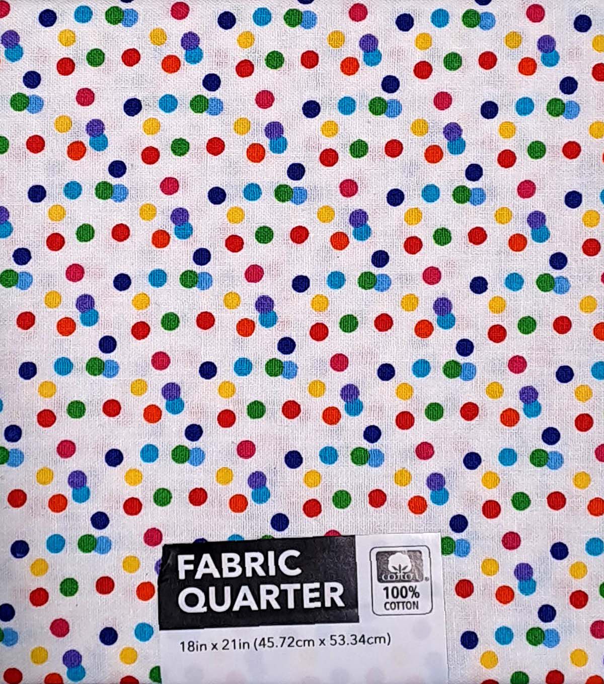 18 x 21 Confetti Dots Cotton Fabric Quarter 1pc by Keepsake Calico
