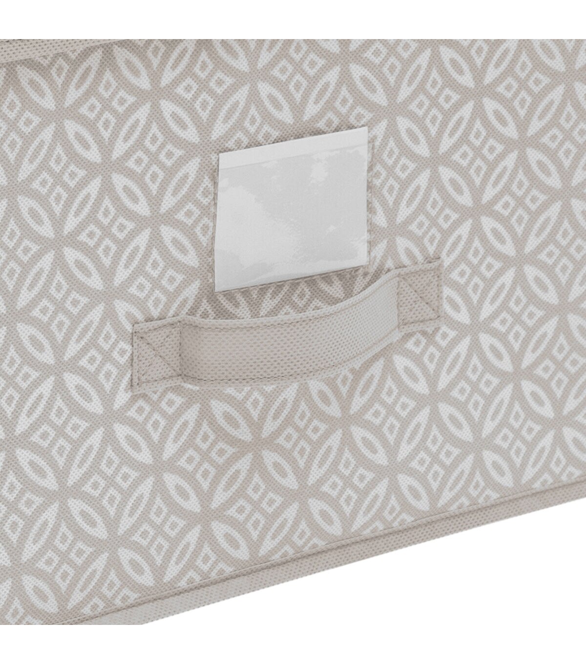 Simplify 16 x 10 Gray Boho Storage Box With Handle