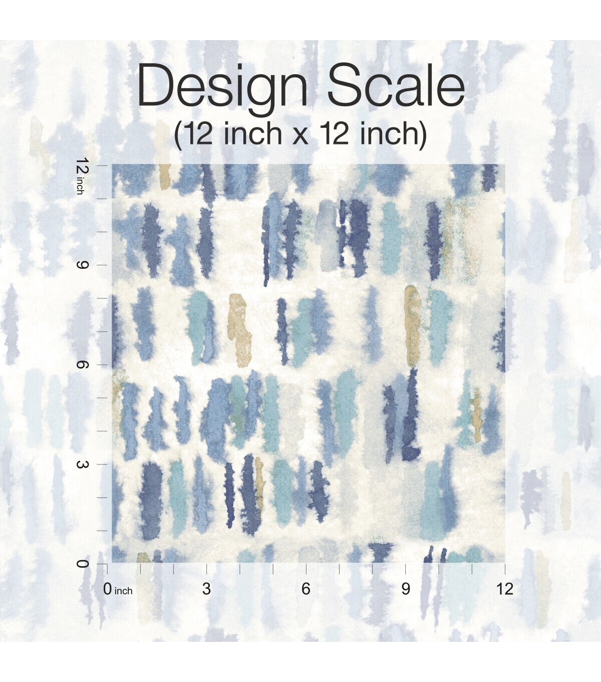 Tamara Day Watercolor Blue Peel & Stick Wallpaper By Roommates