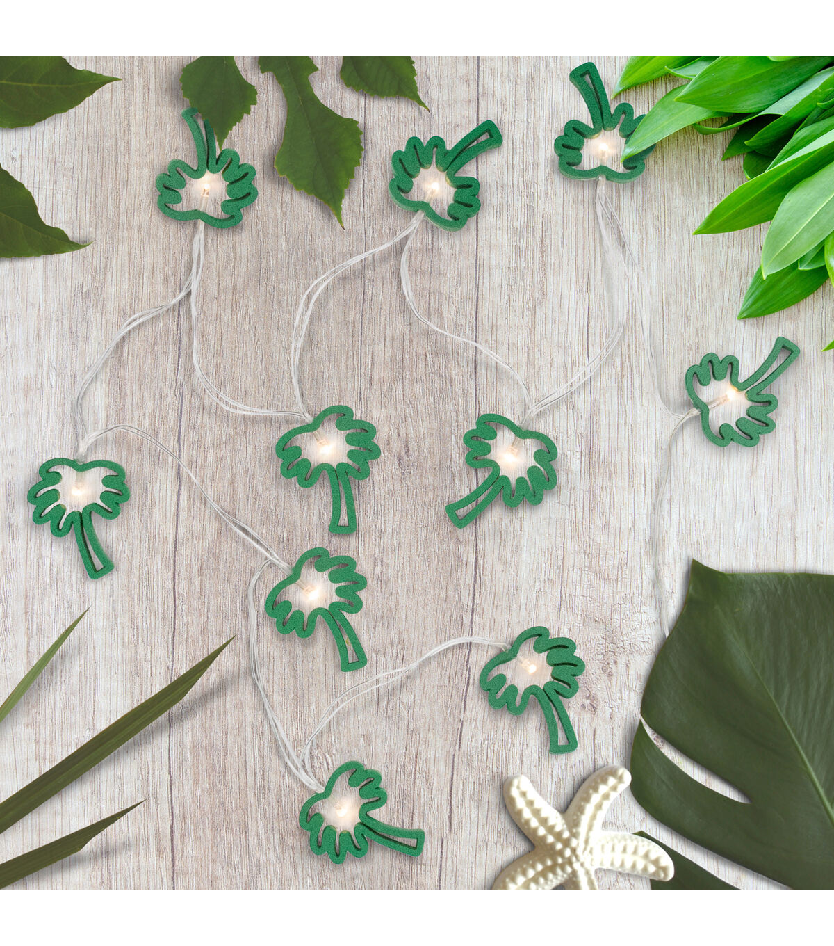 Northlight 10-Count LED Palm Tree Fairy Lights - Warm White