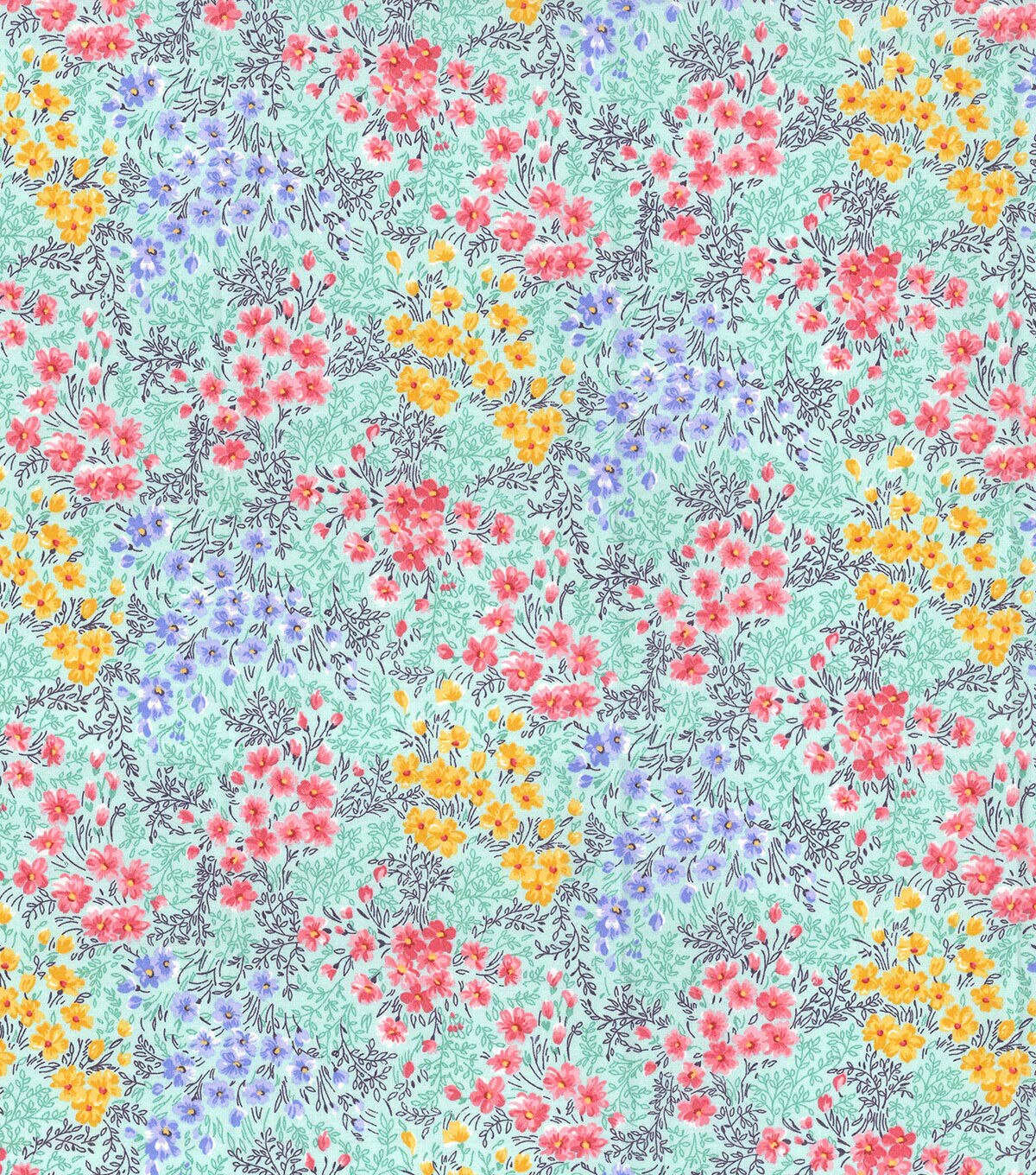 Fabric Traditions Pastel Floral Cotton Fabric by Keepsake Calico