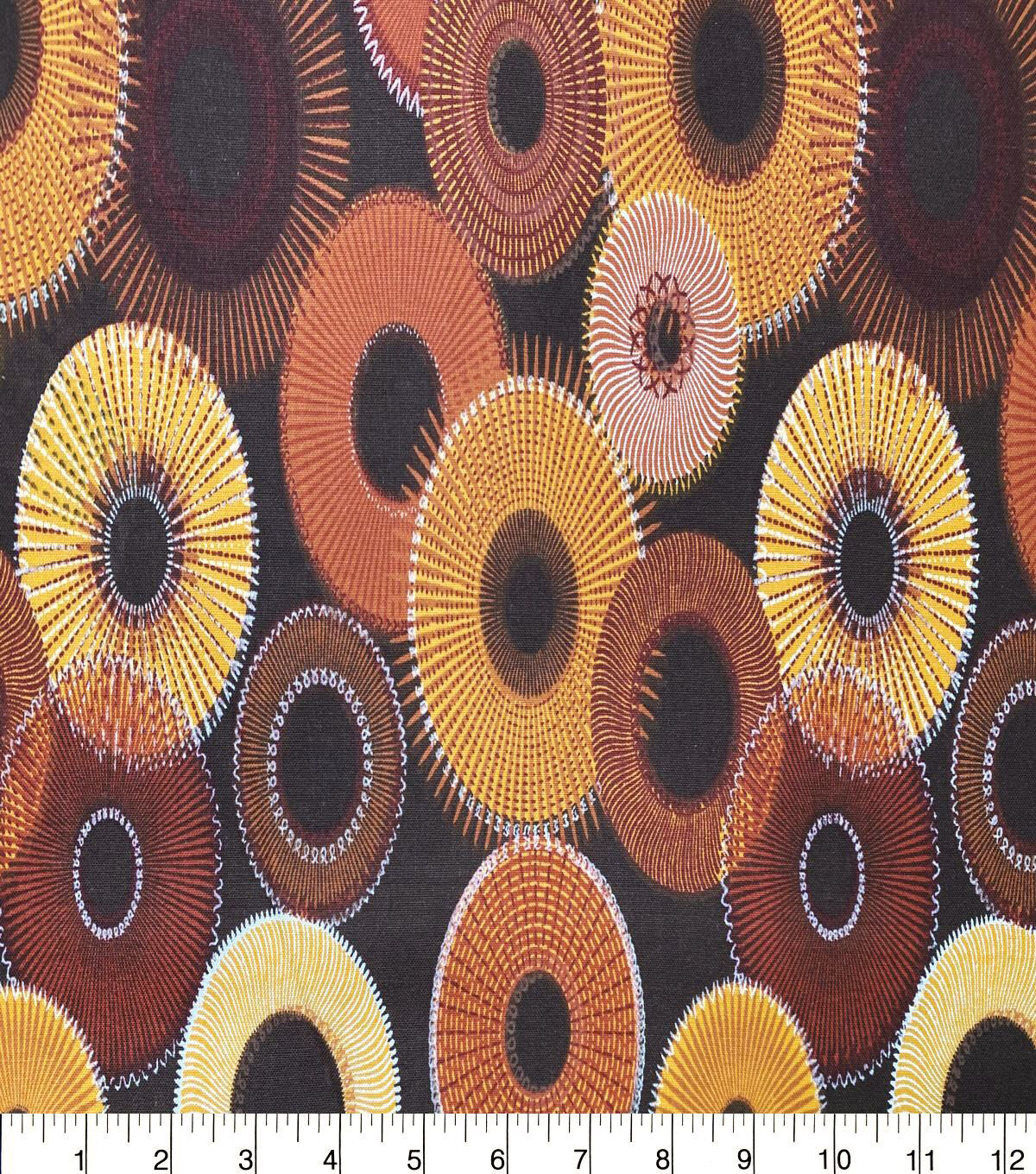 Circle Bursts Quilt Cotton Fabric by Quilter's Showcase