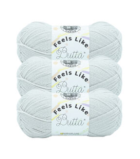 Lion Brand Feels Like Butta 218yds Worsted Polyester Yarn 3 Bundle
