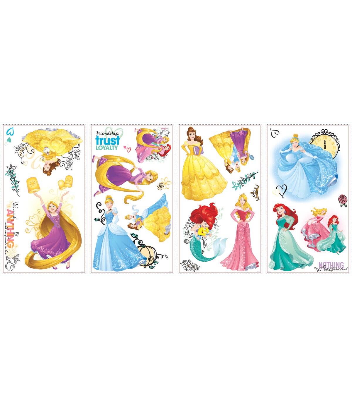 RoomMates Giant Graphic Disney Princess Friendship Adventures