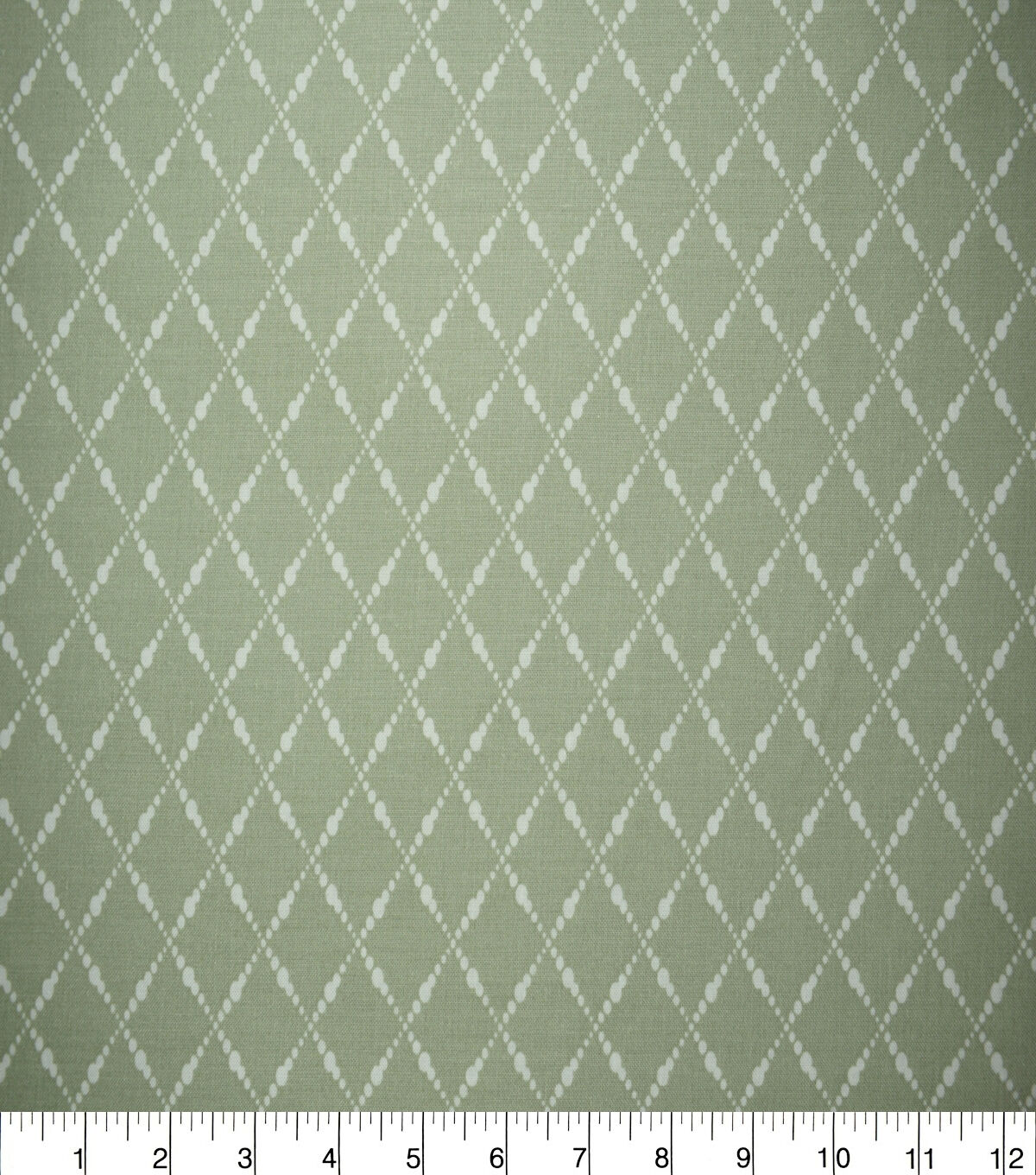 Diamond on Sage Quilt Cotton Fabric by Quilter's Showcase