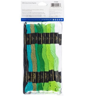 Coats & Clarks 36ct Greens & Blues Cotton Embroidery Floss