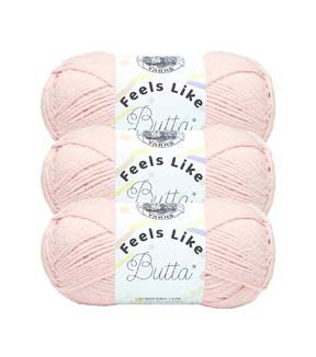 Lion Brand Feels Like Butta 218yds Worsted Polyester Yarn 3 Bundle