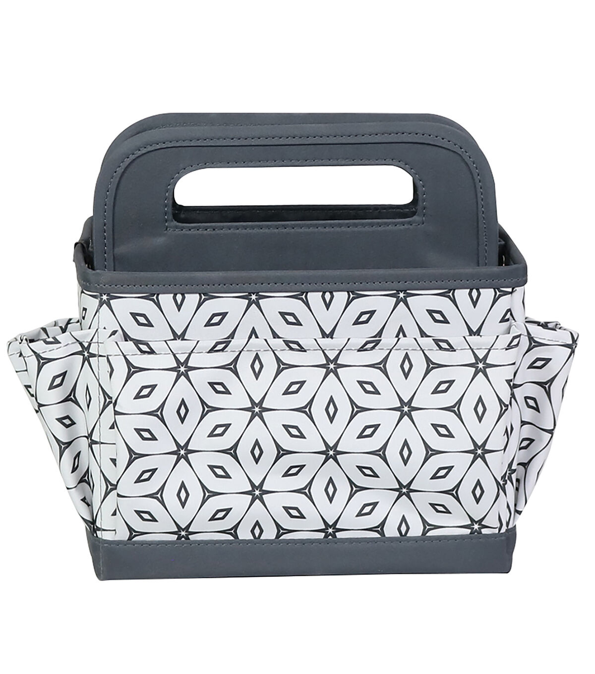 Everything Mary 8 Gray & White Geometric Collapsible Craft Caddy