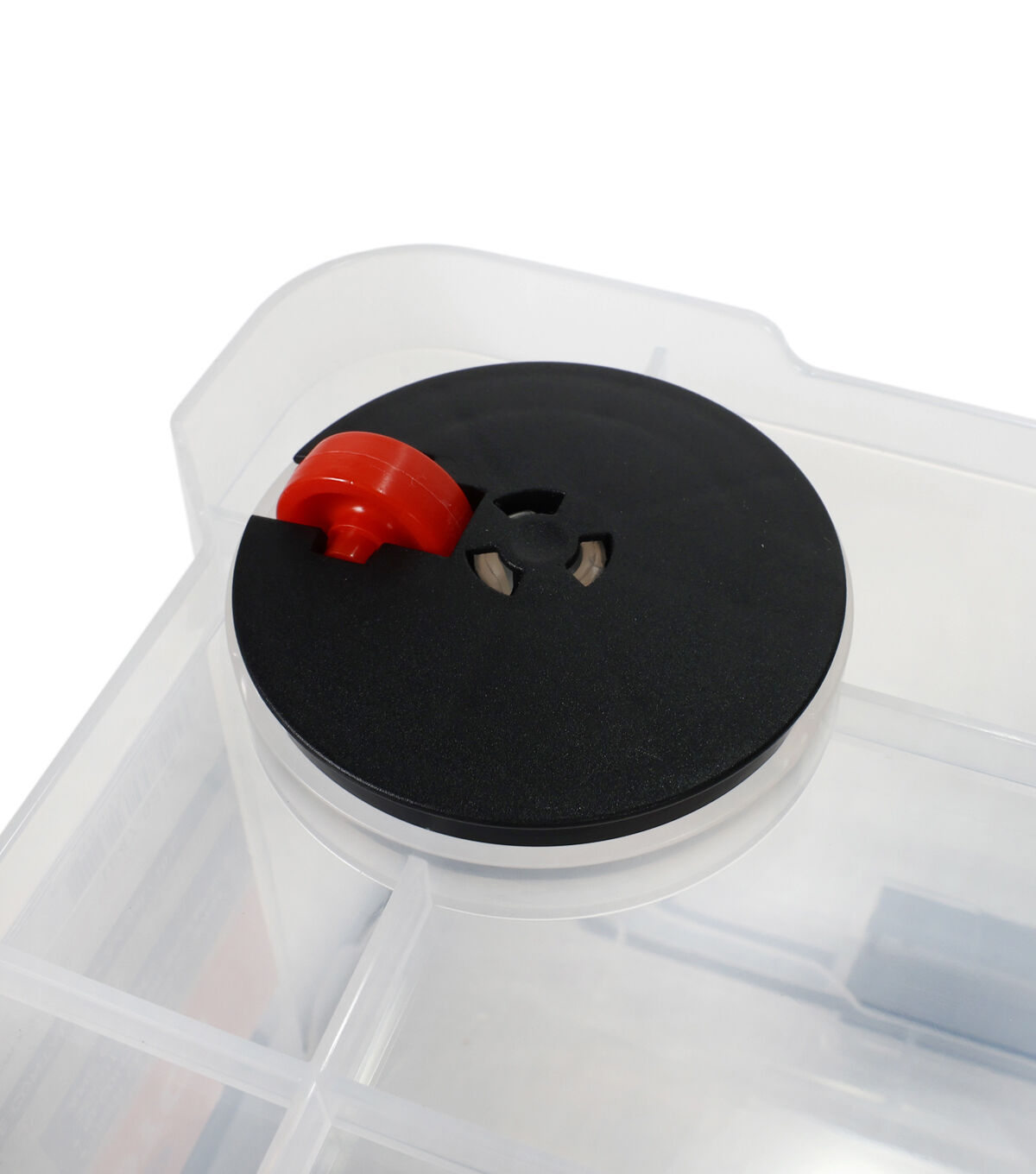 35 Liter Clear Durable Plastic Storage Box With Lid by Top Notch