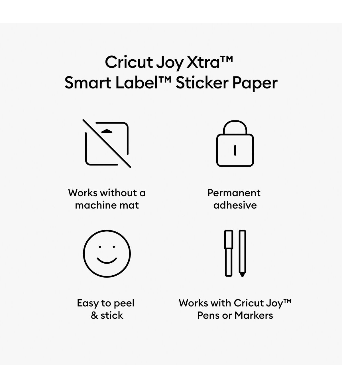 Cricut Joy Xtra 9.5 x 12 Kraft Brown Permanent Smart Label Vinyl 4ct