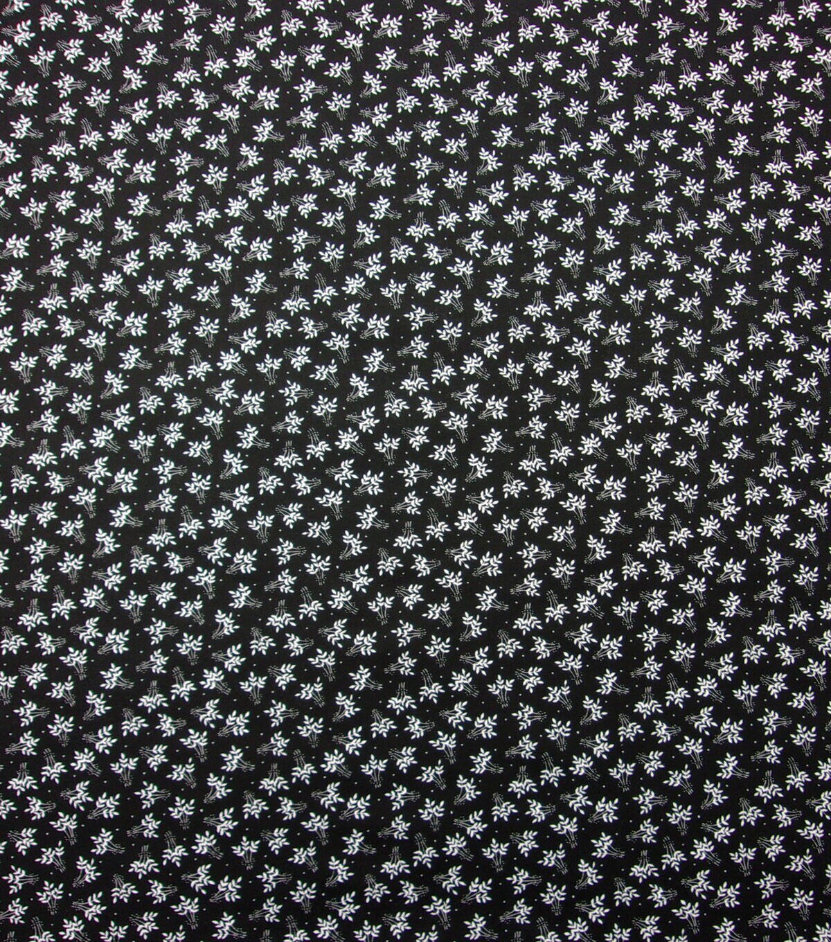 Leaf Bouquet on Black Quilt Cotton Fabric by Quilter's Showcase