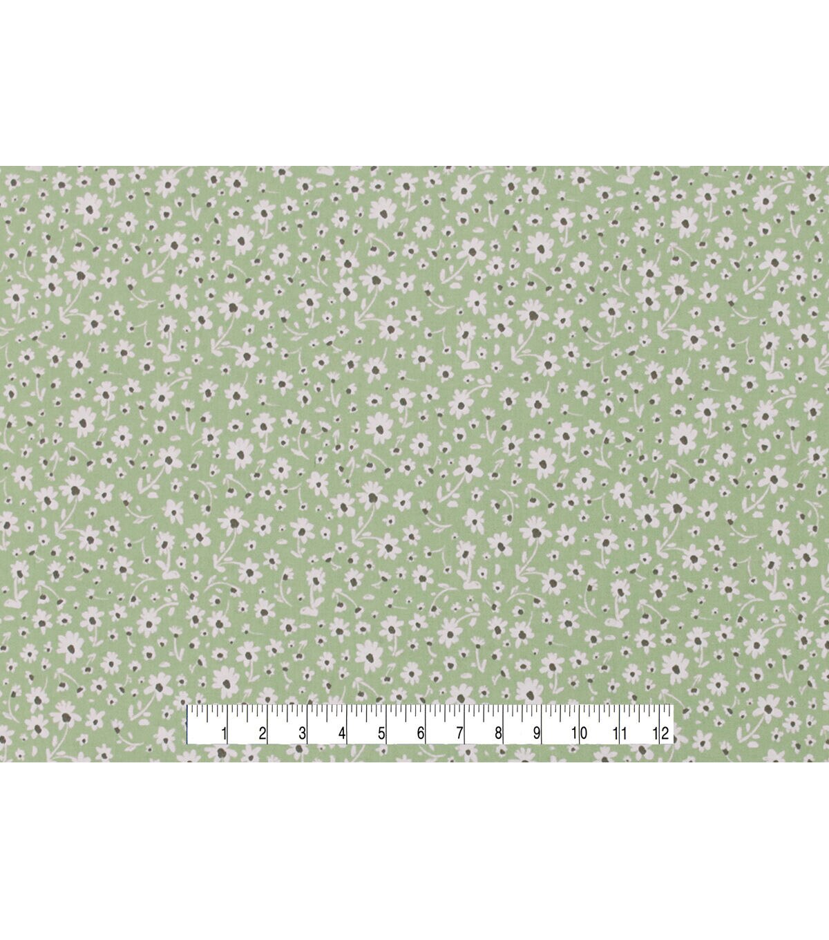 Floral on Sage Quilt Cotton Fabric by Keepsake Calico