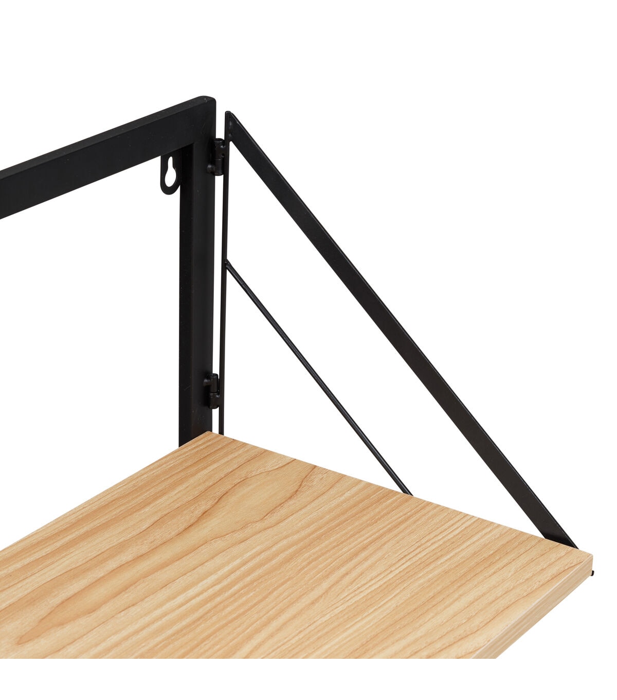 Honey Can Do 24 x 31 Black Wall Mounted Drying Rack With Shelf