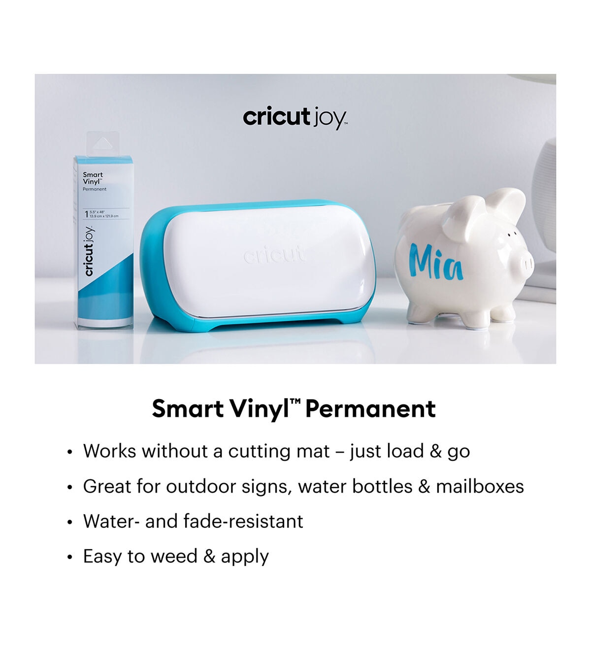 Cricut Joy 5.5 x 48 Permanent Smart Vinyl Roll