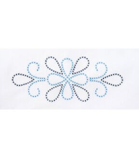 Jack Dempsey Needle Art XX Design Stamped Perle Edge Pillowcases 2pk