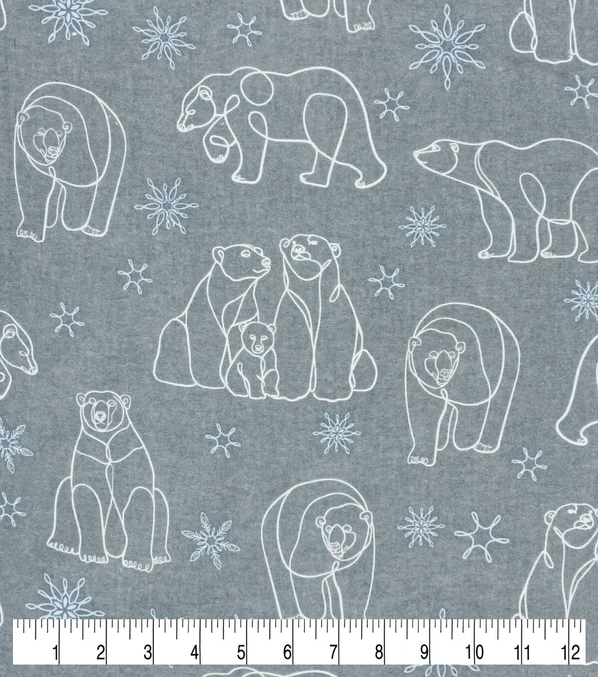 Bears Super Snuggle Flannel Fabric