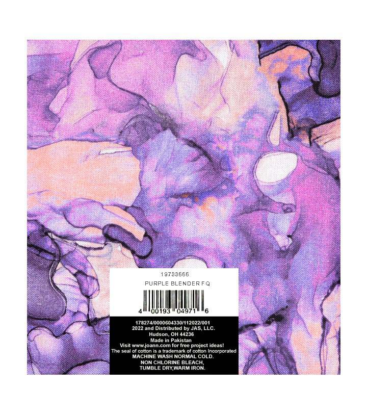 18 x 21 Purple Dye Quilt Cotton Fabric Quarter by Keepsake Calico