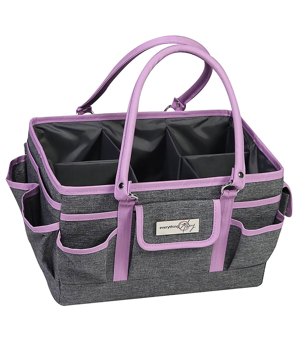 Everything Mary 13 Purple & Gray Collapsible Deluxe Store & Tote