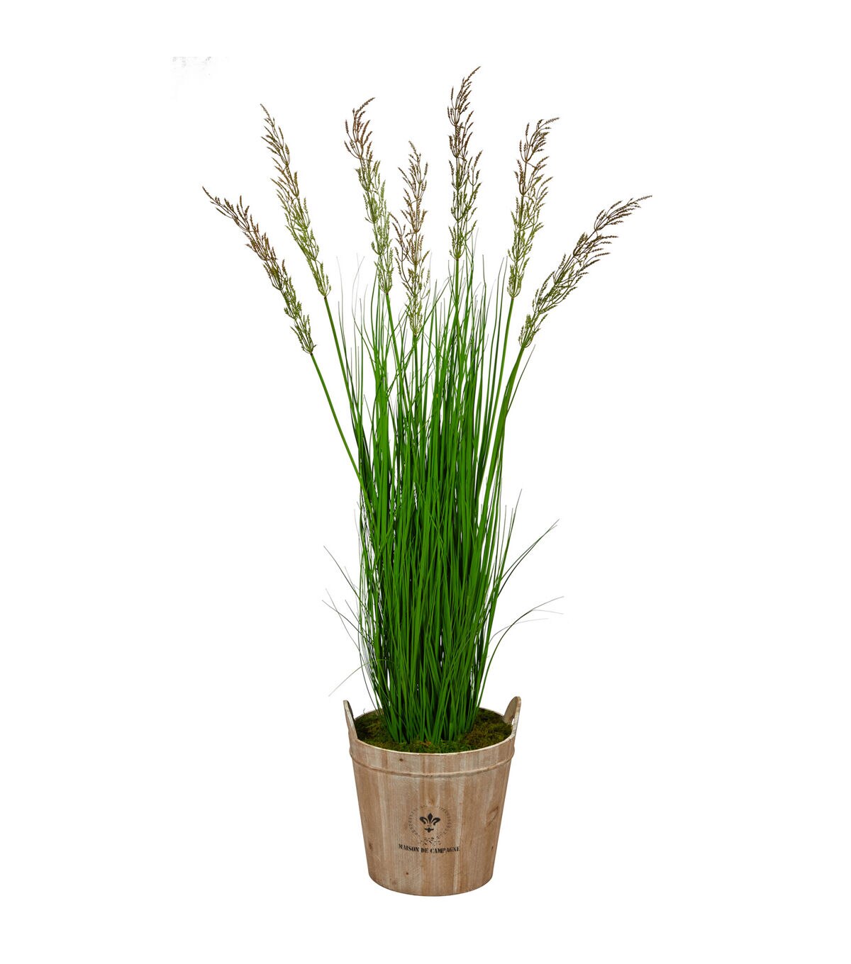 Nearly Natural 64 Wheat Grass Artificial Plant in Farmhouse Planter