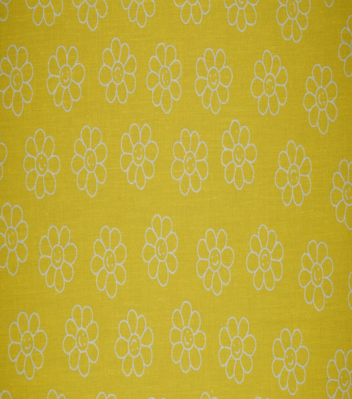 Happy Floral on Yellow Quilt Cotton Fabric by Quilter's Showcase