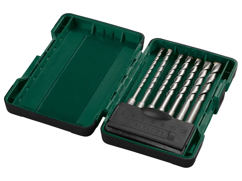 PARKSIDE Set de forets à marteau SDS PBS 7 A2 / Set de burins courts SDS PRMS 4 A1