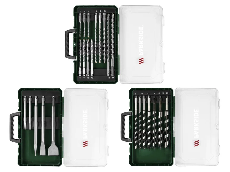 PARKSIDE Jeu de forets marteau ou jeu de burins ou jeu de forets serpentins