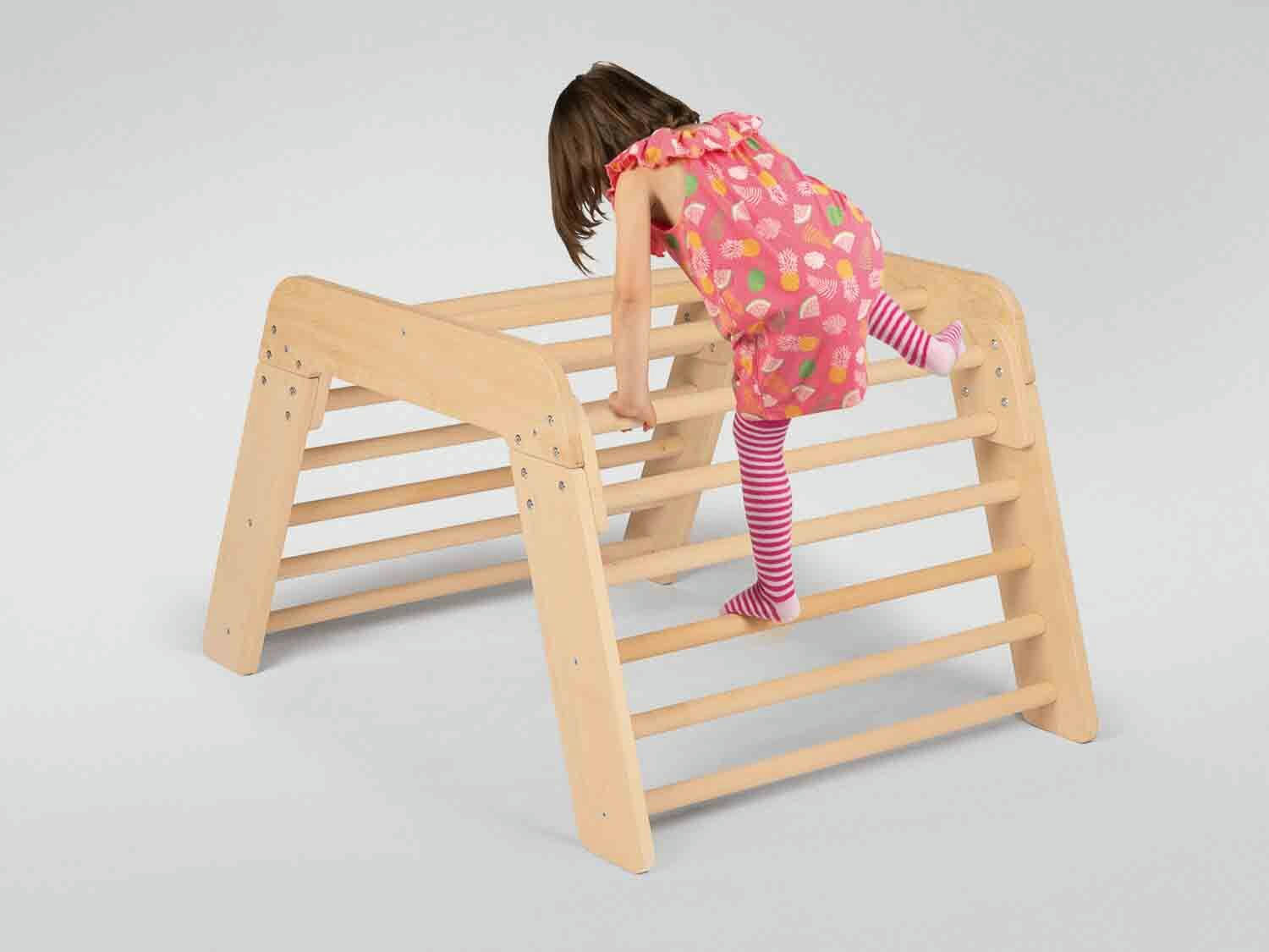 Trapecio de escalada de madera