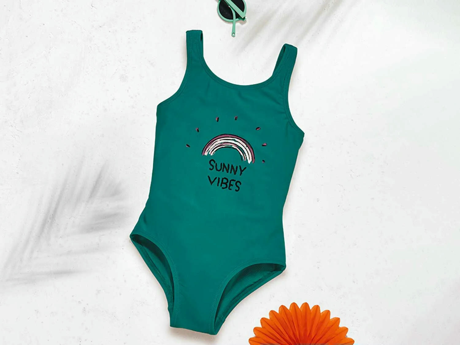 Bañador infantil verde