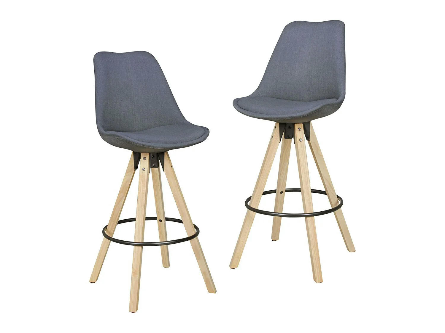 Wohnling® Taburetes de tela pack 2