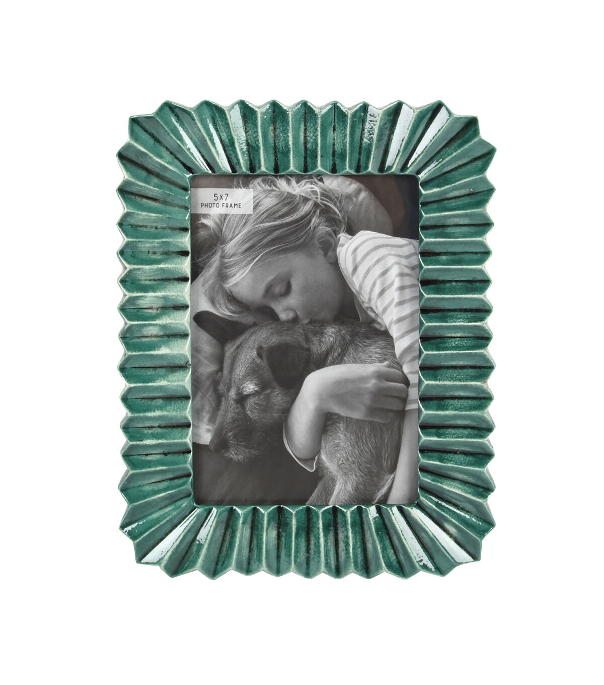 5 x 7 Green Resin Tabletop Picture & Wall Frame