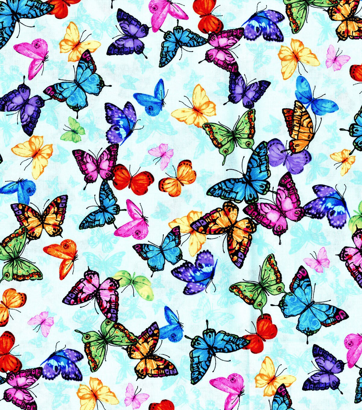 Hi Fashion Butterfly Premium Print Cotton Fabric