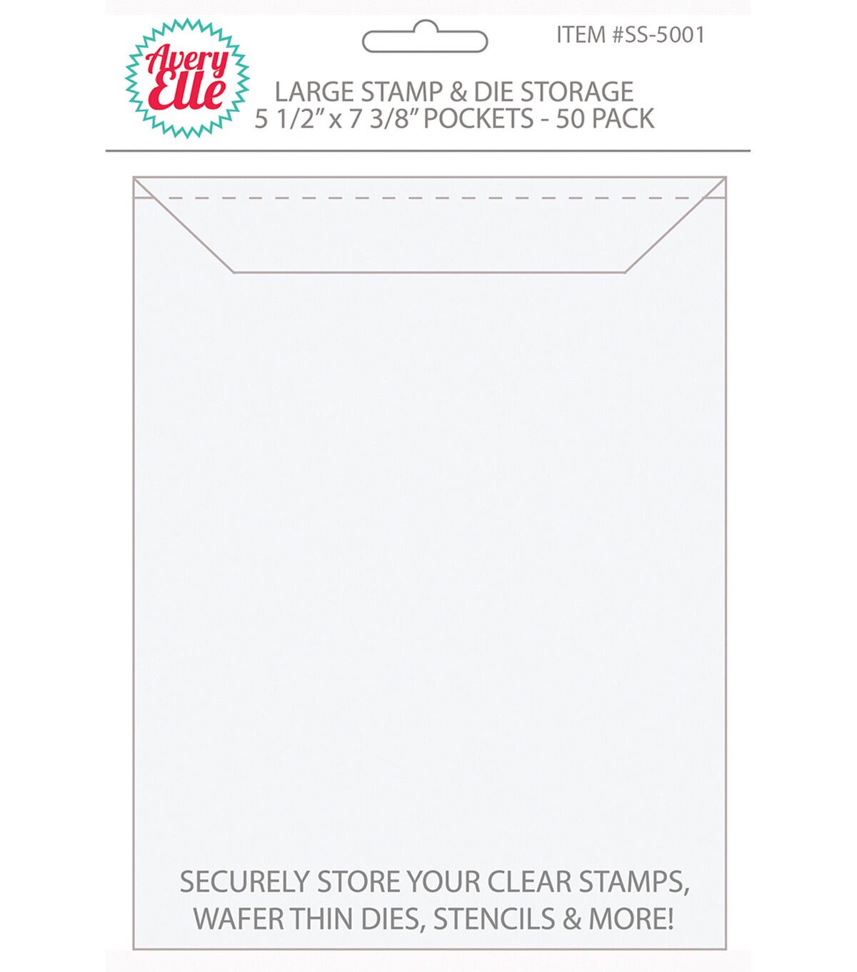 Avery Elle 5.5 x 7 Stamp & Die Storage Pockets 50pk