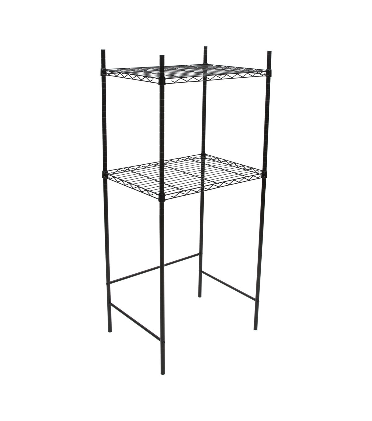 Organize It All 53 Black Fridge & Microwave Stand